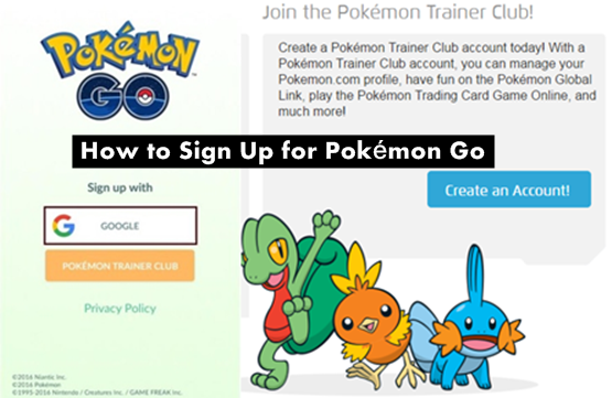 Sign Up for Pokémon Go