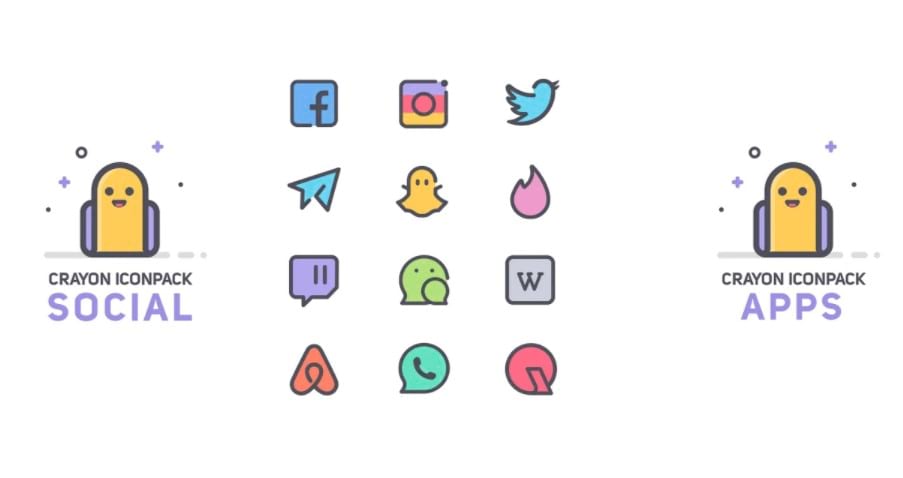 Crayon Icon Pack app