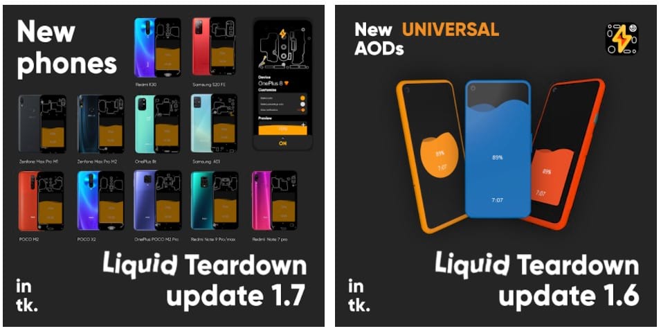 Liquid Teardown app
