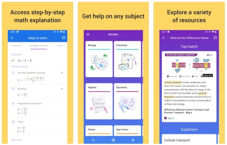 Socratic by Google app
