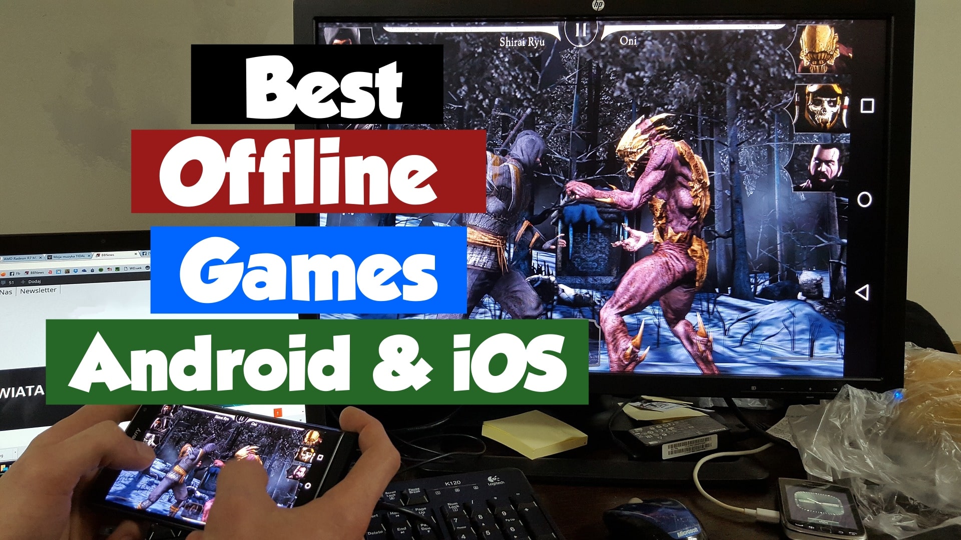 In this post, we got another list of games that don't need Internet access. All the apps we have listed here are available for download on the app stores. Here are the top 15 offline games for Android and iOS. 1. Marble clash This is a challenging action game where you control a robot with a variety of guns. Your main objective is to collect the most coins, until the last round. There are other players also available on the battleground and they want to steal your coins. So you got to fight them off. Destroy them and take their coins instead. The game is kind of like a battle royale game where the size of the map reduced by 1/4. After completion of each round, you got to continue playing with other players until you win the match. Overall, it's a great game, great graphics, and you should definitely try this one out. Android | Size: 54M Get Marble Clash 2. Glow Course This is an interesting and entertaining arcade game where you control a glowing ball that runs over a long track. Your primary objective is avoiding obstacles, but you'll also collect coins, upgrades and power-ups to help you out along the way. The game major single-player mode has over 36 beautifully satisfying levels. They are fast-paced, and well balanced with tons of obstacles. The graphics are lovely, far better than other ball arcade games. The simple smooth gameplay with the extra feature makes it hard to find any actual flaws in the game. Android | Size: 101M Get for Android iOS | Size: 1.7 GB Get for iOS 3. Robbery Madness Classic This is a first-person shooter heist in a theft simulator game focused on action and stealth with RPG elements. It's got heaps of comedy and some amazing cartoon graphics as well. In the game, you play the role of an amateur robber. If you're all about lugs, you won't like this character he's an older funny looking guy who was starting a new career as a thief. Your first mission is a heist of a shopping mall where avoiding camera detection and patrolling robots is your number one goal. Overall, it's an entertaining game with eye-catching graphics and the animations are colorful and fluid. Android | Size: 29M Get for Android 4. World of Demons This is a new sword hack and slashes action game available on all Apple devices with a subscription to the Apple arcade. The concept of the game has been stolen from the old tales of samurai versus yokai, which are supernatural monsters and spirits from Japanese folklore. Players will follow a young warrior as he sets out to kill the only king of Shatin Doji who was corrupted. The Yokai is trying to take over Japan. As you play and defeat the yokai, you free them and can use them in battles as your minions. The game has intuitive touch controls and complex combos, which is fun for both new fans and experienced gamers. iOS | Size: 2.8 GB Get for iOS 5. Bionix This is a simulation game, which is similar to a few other games like a guard.io with slither.io, which involves growing your creature by consuming other players. In Bionix you play a unique microbe or virus-like creature. With your finger collect cells to grow while trying to defeat other creatures by attacking them. Each creature has its own unique abilities that you can use during the fight. Also, you can eat cells and collect their DNA for evolution, which will make your feature bigger and stronger. Overall, a great game with a very cutesy graphic. Android | Size: 78M Get for Android 6. Death Invasion City Survival Have you ever imagined or dreamed you were in a horrifying world of a zombie pandemic? Death invasion is pretty much the world you'd imagine the place you live in the city occupied by death. Immerse yourself in a 3d world of nonstop action in depth invasion. Your main objective is none other than to roam to the success of health gains in search of green control points. In this way, you help, rescue efforts and aid those under siege by attacking zombies. If you're looking for a good game involving lots of frantic shooting action death invasion is definitely the best choice. Run through to the cityscapes, explore Hennessey's spots and kick down doors and annihilate the undead. Android | Size: 89M Get for Android 7. Project: Drift 2.0 This is a new offline drift simulator for Android with a whole bunch of cool cars that wide-open world map. In Project drift, you'll have to drift constantly. Getting points helps in increasing your multiplier on a single open-world map. The game has high-quality graphics and realistic driving physics. There will be more features in the future as an exciting multiplayer mode for example. Android | Size: Varies with device Get for Android 8. Grandpa and Granny 3 You got into a terrible story and found yourself tied up in a hospital bed, a psychiatric hospital no less all the exits and entrances are blocked and there is no escape. So how are you going to escape from your grandparents? The most important task is to act as quickly as possible. During the game of hiding and seek, a lot of difficult puzzles, definitely and quietly move around the territory. Do not be suspicious of others, collect useful items and find a way to get out. Android | Size: 57M Get for Android 9. Into The Darkness This one is a horror puzzle or game where you're in search of your kidnapped son in a haunted castle in the world of magic. You got to discover ways to unlock the mysteries and avoid the scary ghosts. The game is full of jumpscares and chilling, or atmosphere. Be careful when you're searching for different items to solve the puzzle. Overall, it's a good game to play with other people who can laugh at you when you scream. Android | Size: 59M Get for Android 10. One Escape This is the latest release from Crescent Moon and it's an enjoyable stealth game. It's all about avoiding cops and break out of jail. More or less, it's a stealth 2d platformer, so it offers a good chunk of action, and the level design is pretty good too. So some stages are pretty challenging. It all makes for a fun experience, as you sneak your way out of jail. Android | Size: 15M Get for Android iOS | Size: 23.9 MB Get for iOS 11. Jelly Drift This is a single-player racing game where there are two different game modes. One, where you're raised against the simple AI or the second when you race against a time-lapse that you created. So basically you're competing with yourself. There's eight cars and formats available all inspired by the enemy. The downside of the game is the AI cars are extremely difficult to defeat because they don't draft and retain their momentum really well. To beat them, players have to be extremely good at knocking them off the map or finding a shortcut route. Android | Size: 78M Get for Android 12. Disease of hazard This is an action game on the ever-popular theme but the zombie apocalypse. As a player, you control the main character, who needs to make your way through the virus riddled city to save your daughter and deliver her to a safe place. To do this, you got to go through huge rounds of the walking dead, to achieve your main objective. You got to get lots of different weapons and equipment that you'll encounter along the way. Overall, it got a great storyline and you should definitely try this one out. Android | Size: 34M Get for Android 13. Paper Plane Dogfight 3D This one's a paper plane fly game that'll keep you hooked for hours. The game features different types of levels and up to six beautiful color themes to different world maps. You can fly as far as you can, and explore the different hidden areas. In addition, there are lots of other types of plates that you can unlock as you progress in the game. Overall, it got good graphics and pretty decent controls. Android | Size: 151M Get for Android 14. Angry Dad This is a simulation game in which you play the role of a dad in the game. All you have to do is watch the football match peacefully. But do too much housework and phone calls, you're not able to watch a football match, which increases your stress. So the goal is to not love your stress bar get for that, you have to work a little bit, then watch a little bit. The graphics are quite beautiful vivid and colorful, and if you're a fan of fun arcade games and still looking for some new ones that you should definitely try out Angry Dad. Android | Size: 133M Get for Android 15. Truck USA evolution This one as you may have guessed from the title is a truck simulation driving game. It's worthwhile for you to try out the game, as it offers a real trucking experience that'll let you explore amazing locations across the state. The game features many semi truck brands with realistic engine sounds and detailed interiors. You can drive different types of heavy trucks across the country and transport cool stuff like vehicles gasoline food and heavy machinery 1000s of miles. Also, recently the game got a major upgrade so check it out. Android | Size: 47M Get for Android iOS | Size: 911.8 MB Get for iOS  16. Slash of Sword 2 Slash of Sword is a rule playing game that set in medieval times with a very interesting plot. The story starts from the moment when the main character, who will be basically is framed and falsely accused of a crime. As punishment, you have to fight in the arena with various opponents. The game offers updated graphics to new levels, and new storylines, just as you'd expect from a sequel. Like most free games, earning in-game currency is difficult and so progress is slow. It offers joyful RPG Bay swordplay. But the balancing is a bit irritating. Android | Size: 45M Get for Android  iOS | Size: 250.7 MB Get for iOS And that's it for the 15 Best offline games. Hope you our selection and have a good time with these games