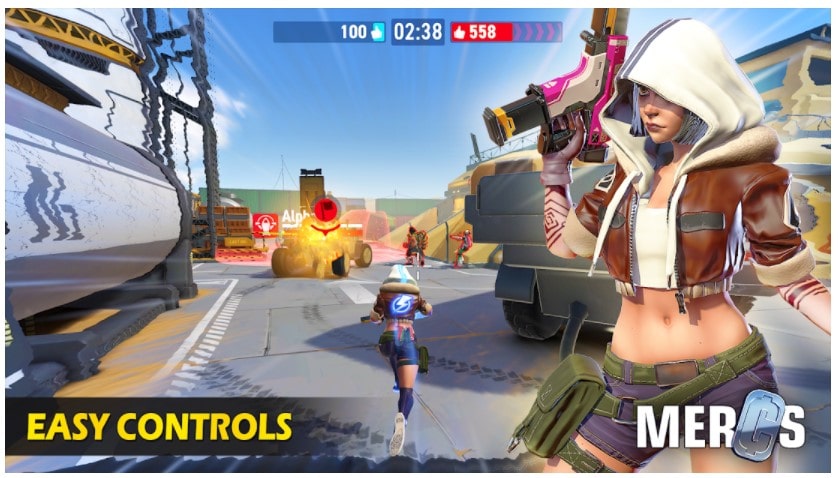 MERCS - Cyber strike arena. Multiplayer shooter