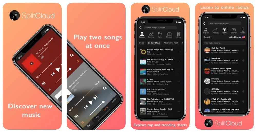 SplitCloud Double Music Player